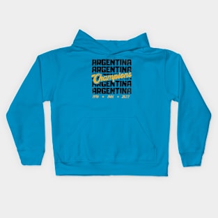 Argentina Football Champions 2022 Kids Hoodie